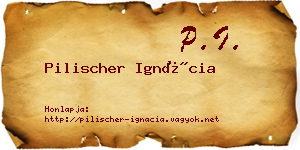 Pilischer Ignácia névjegykártya